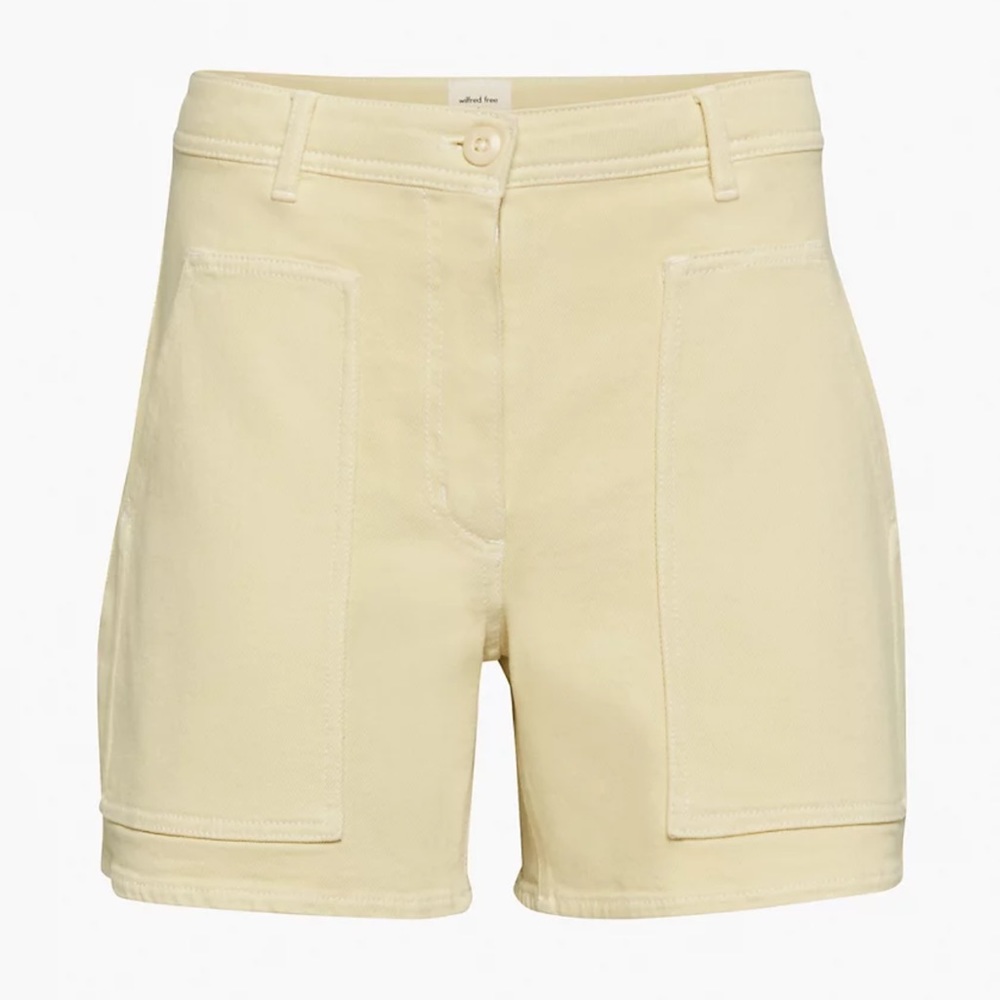 Aritzia Wilfred Free Modern Utility Short in GD Pear Sorbet